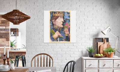 King-day-dreaming-with-text canvas prints - Luxurious Walls