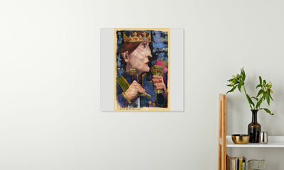 King-day-dreaming-with-text canvas prints - Luxurious Walls