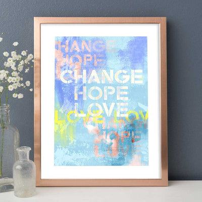 Change Hope Love - Luxurious Walls