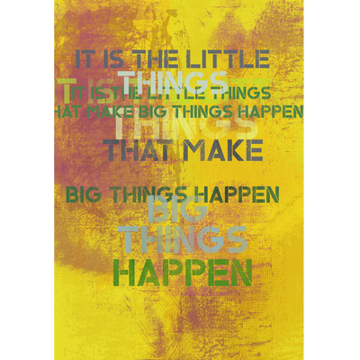 Big Things Happen - Luxurious Walls