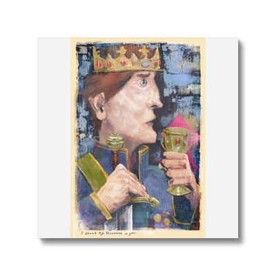 King-day-dreaming-with-text canvas prints - Luxurious Walls