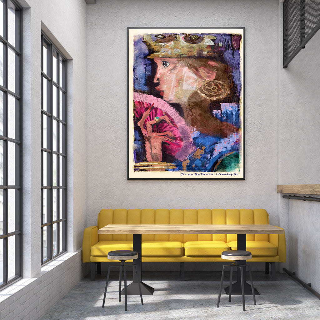 Queen Original with text - Luxurious Walls